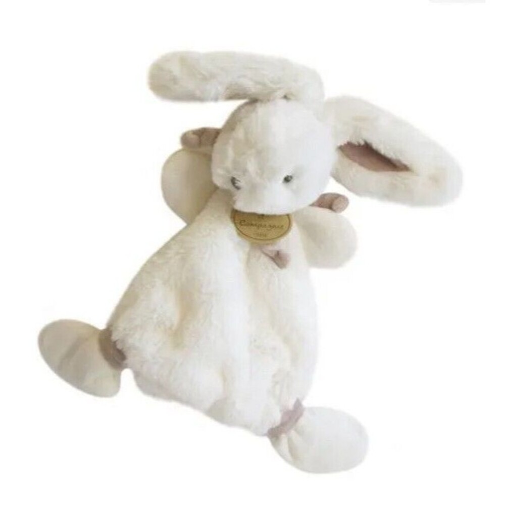 DouDou Et Compagnie Paris Plush Mon Lapin BONBON BUNNY Lovey Blanket Beige NEW